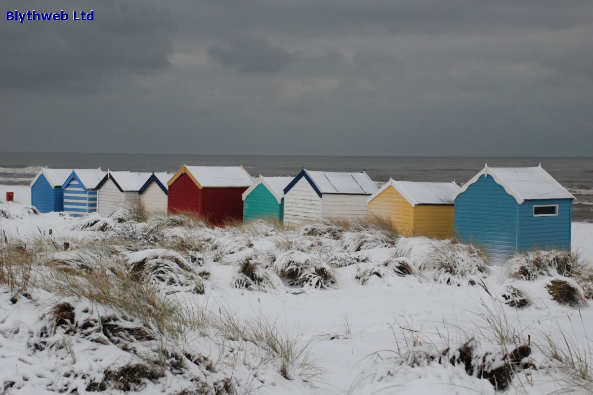 Beach Huts in the snow